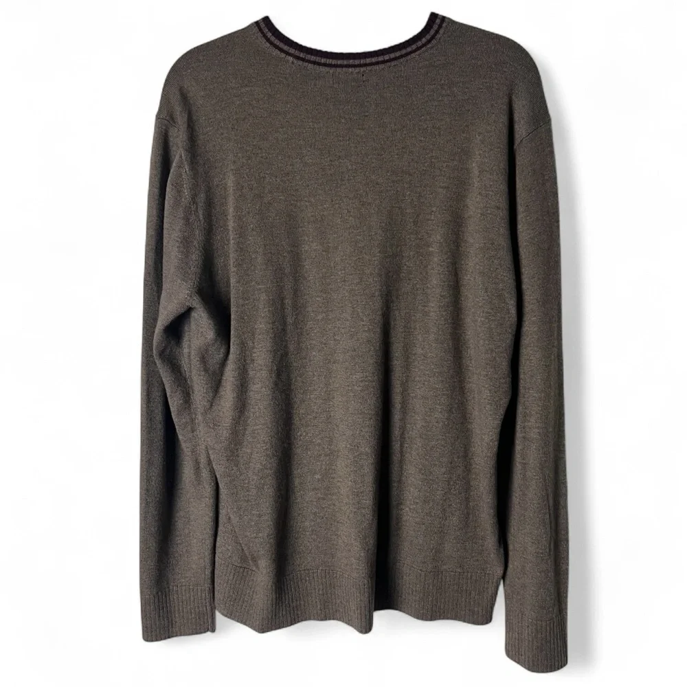 Smartwool - Men's Merino Wool Blend Brown Crewneck Sweater -‎ Sz. L